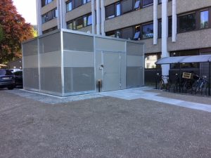Sykkelhus Nomade 1 med ekstra modul for 40 plasser Drammen