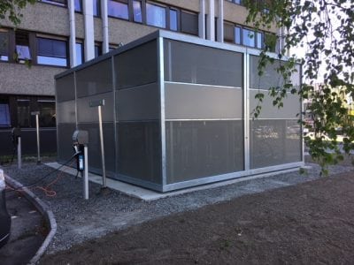 Sykkelhus Nomade 1 med ekstra modul for 40 plasser Drammen