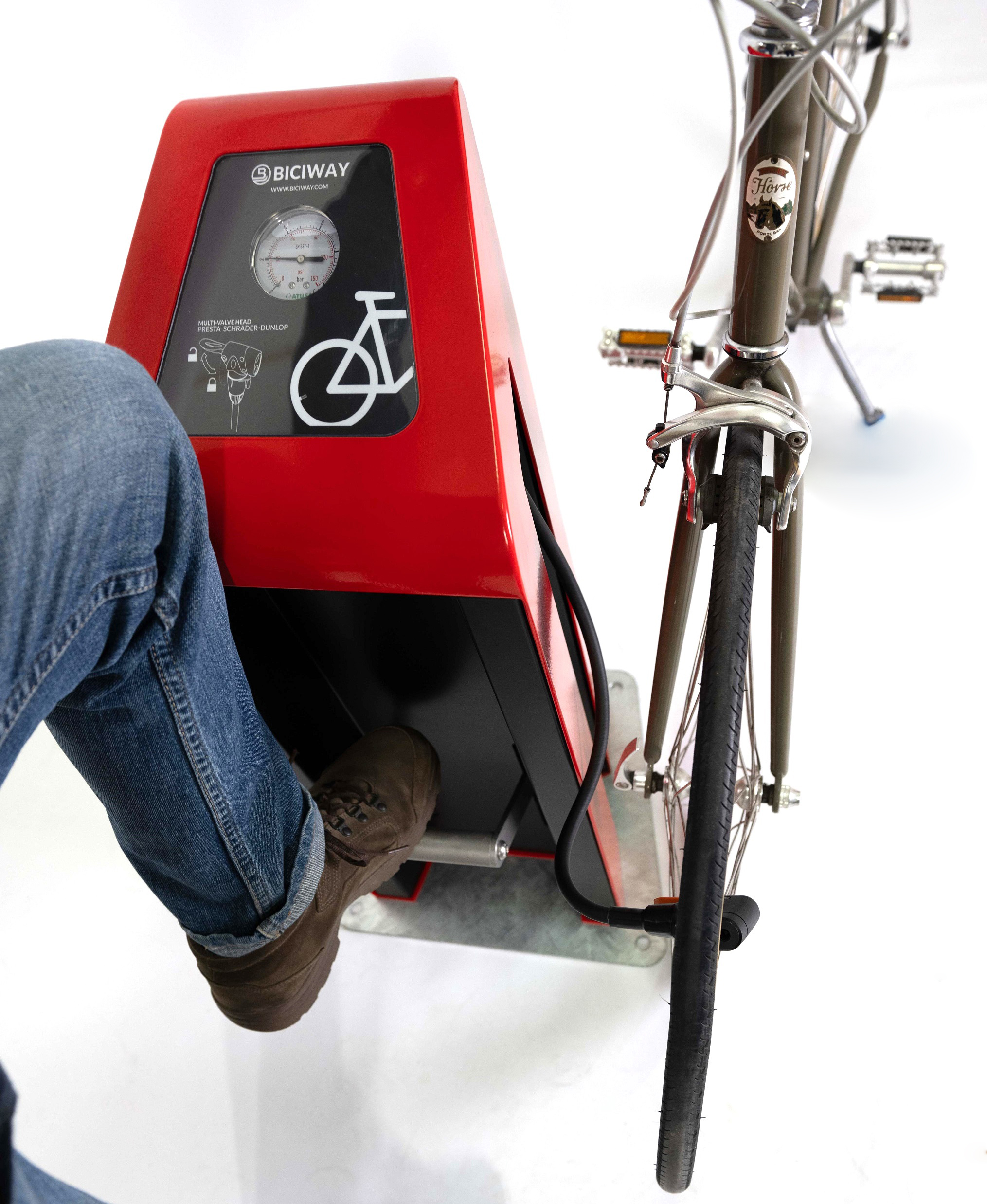 Sykkel luftpumpestasjon BCW.AR001
